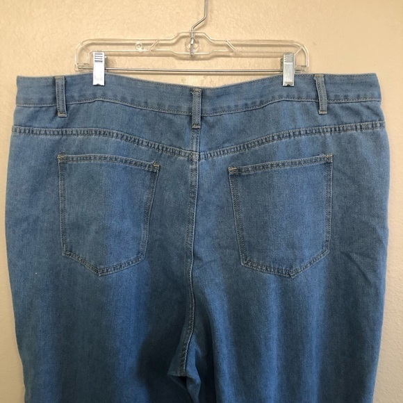 Nasty Gal Mom's The Word Plus High-Waisted Jeans Ripped Knee Size 20 - Picture 7 of 14